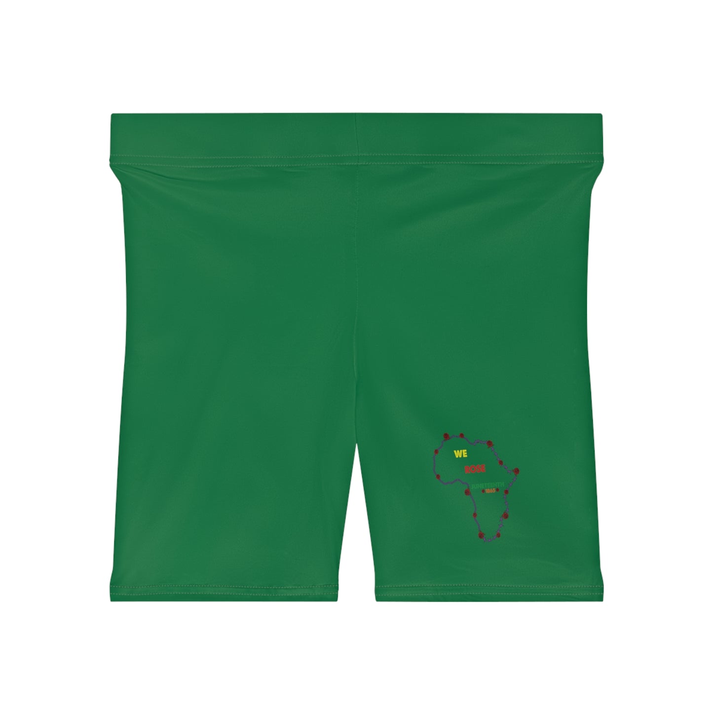 We Rose Juneteeth Biker Shorts (Green)