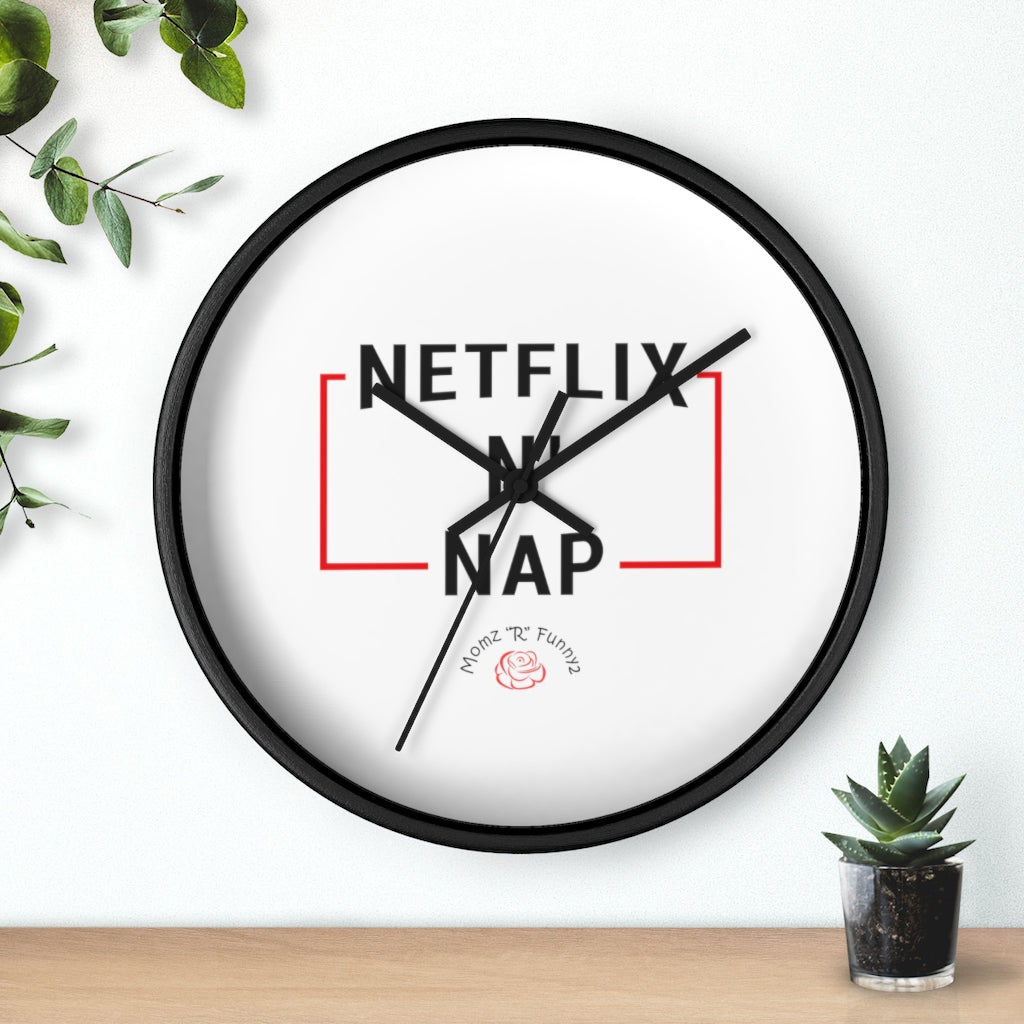 Netflix N' Nap Wall Clock