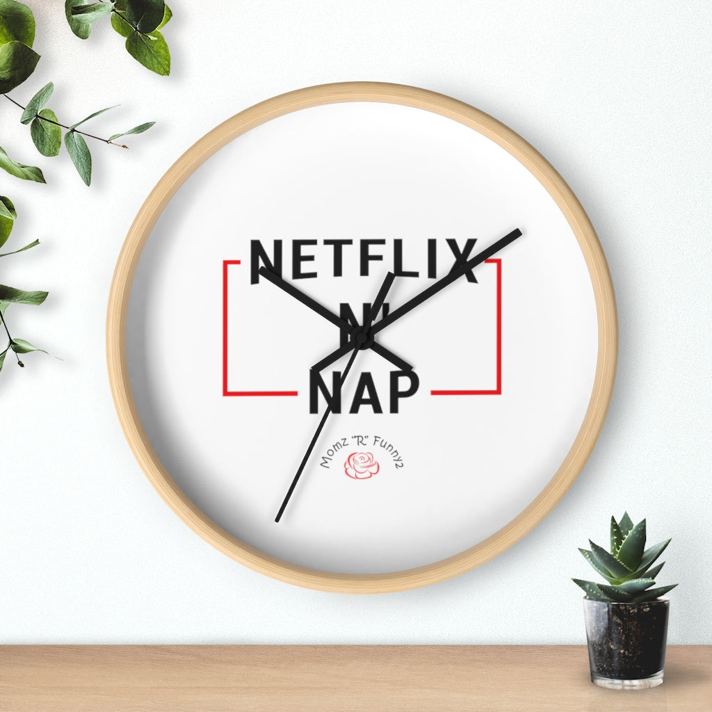 Netflix N' Nap Wall Clock