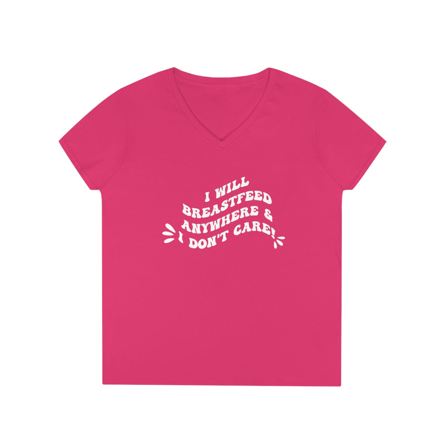 Breastfeed Anywhere! V-Neck T-Shirt