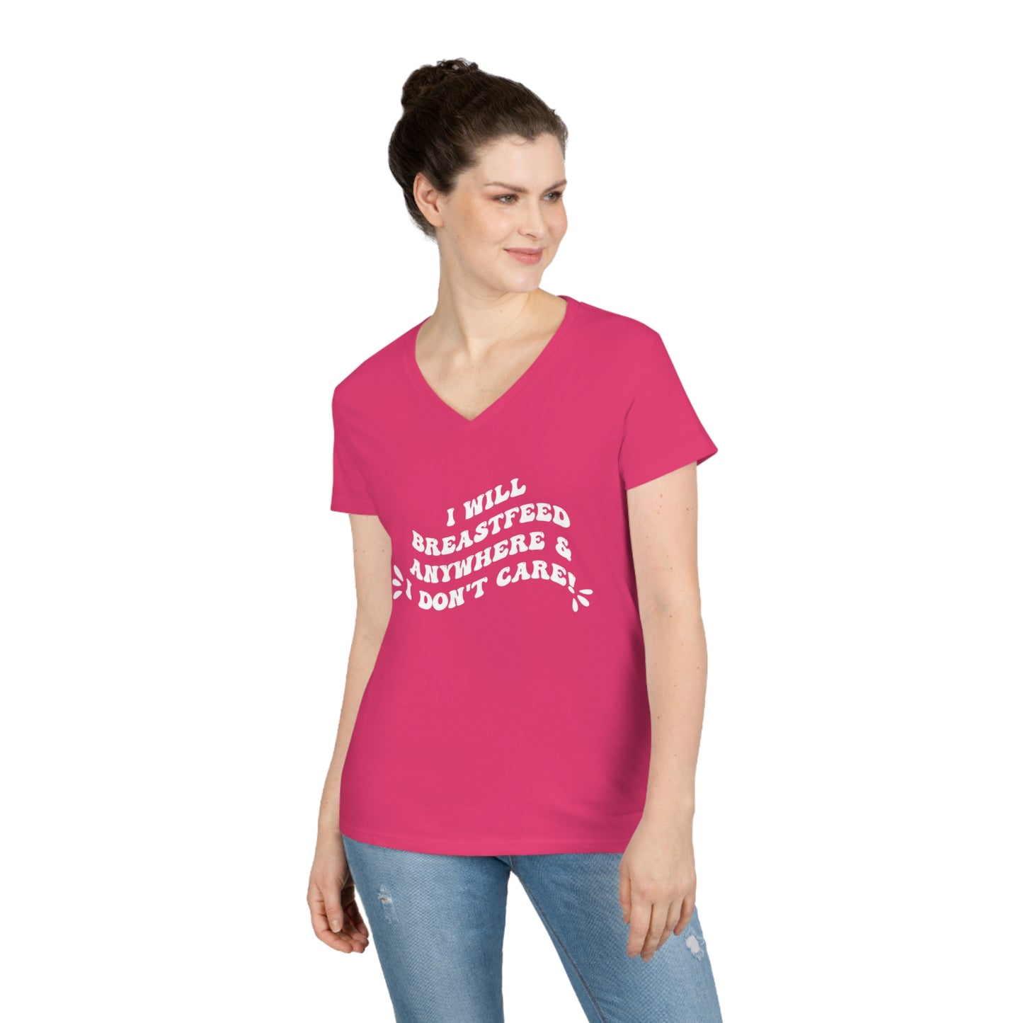 Breastfeed Anywhere! V-Neck T-Shirt