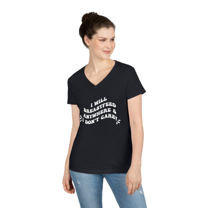 Breastfeed Anywhere! V-Neck T-Shirt