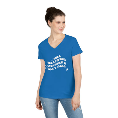 Breastfeed Anywhere! V-Neck T-Shirt