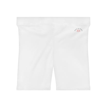 We Rose Juneteenth Biker Shorts ( White)