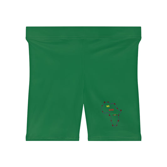 We Rose Juneteeth Biker Shorts (Green)