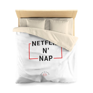 Netflix N' Nap Microfiber Duvet Cover (Black)