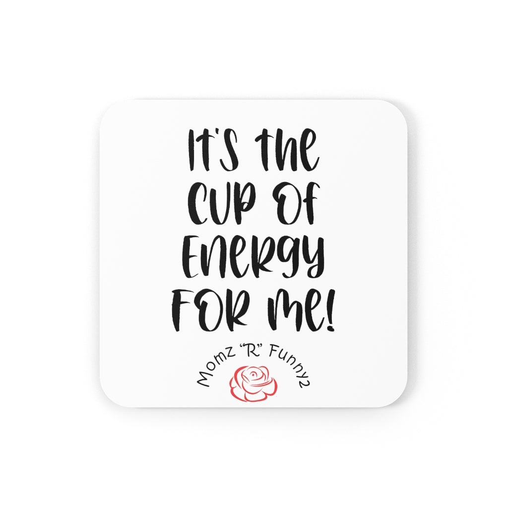 Cup of Energy Corkwood Coaster Set