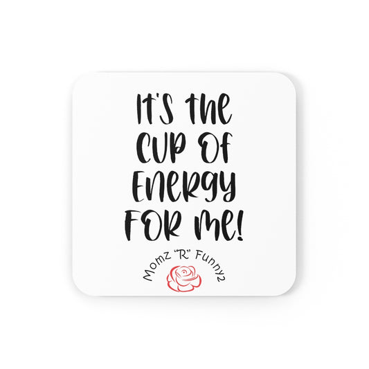 Cup of Energy Corkwood Coaster Set