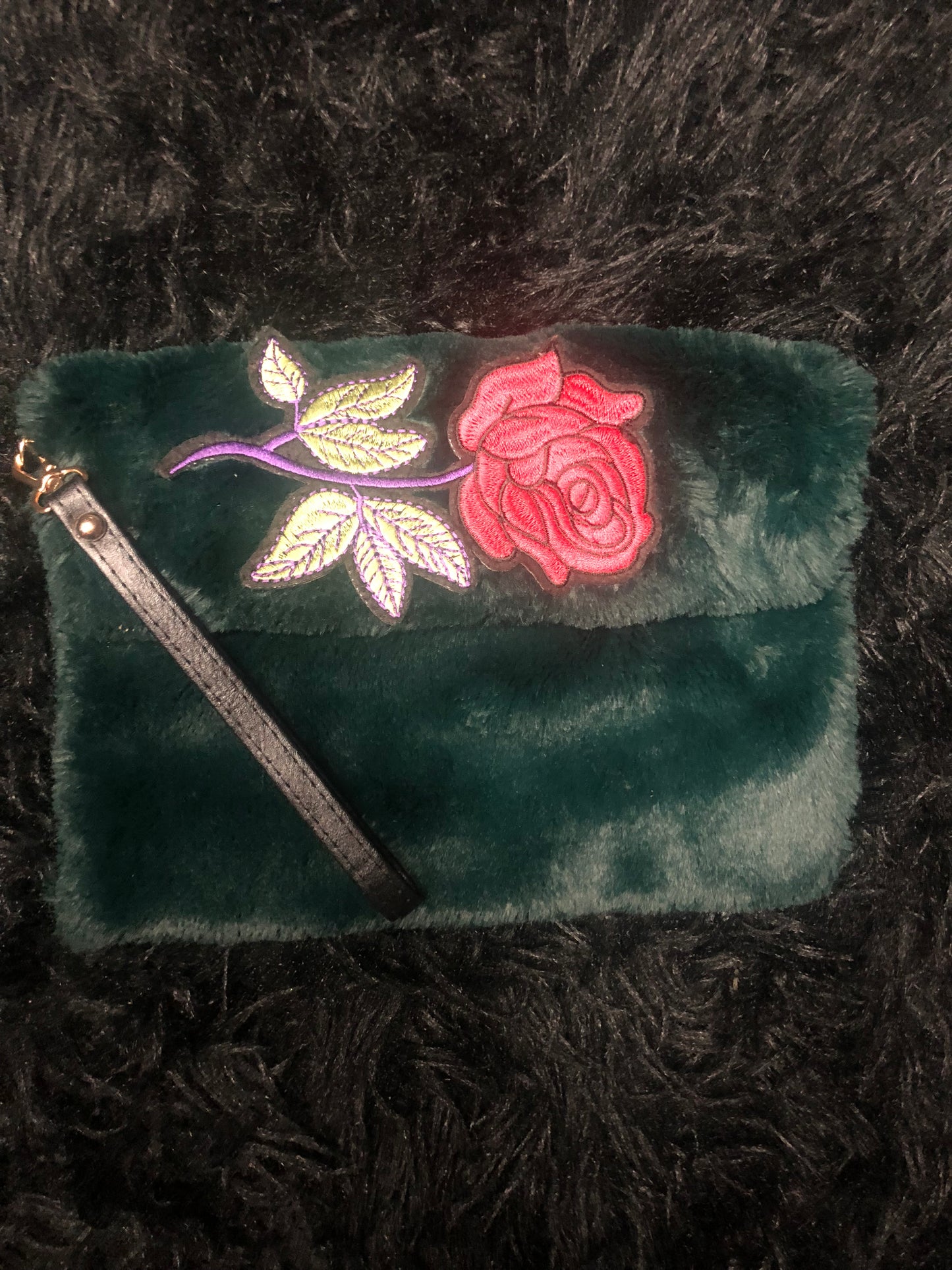 Dollar Dollar Bills Rose Clutch