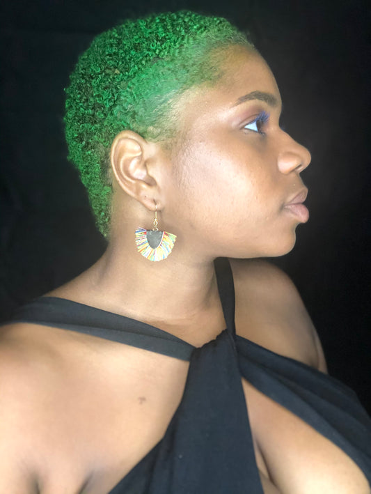 Mini Cherokee Ear Rings ( Rainbow)