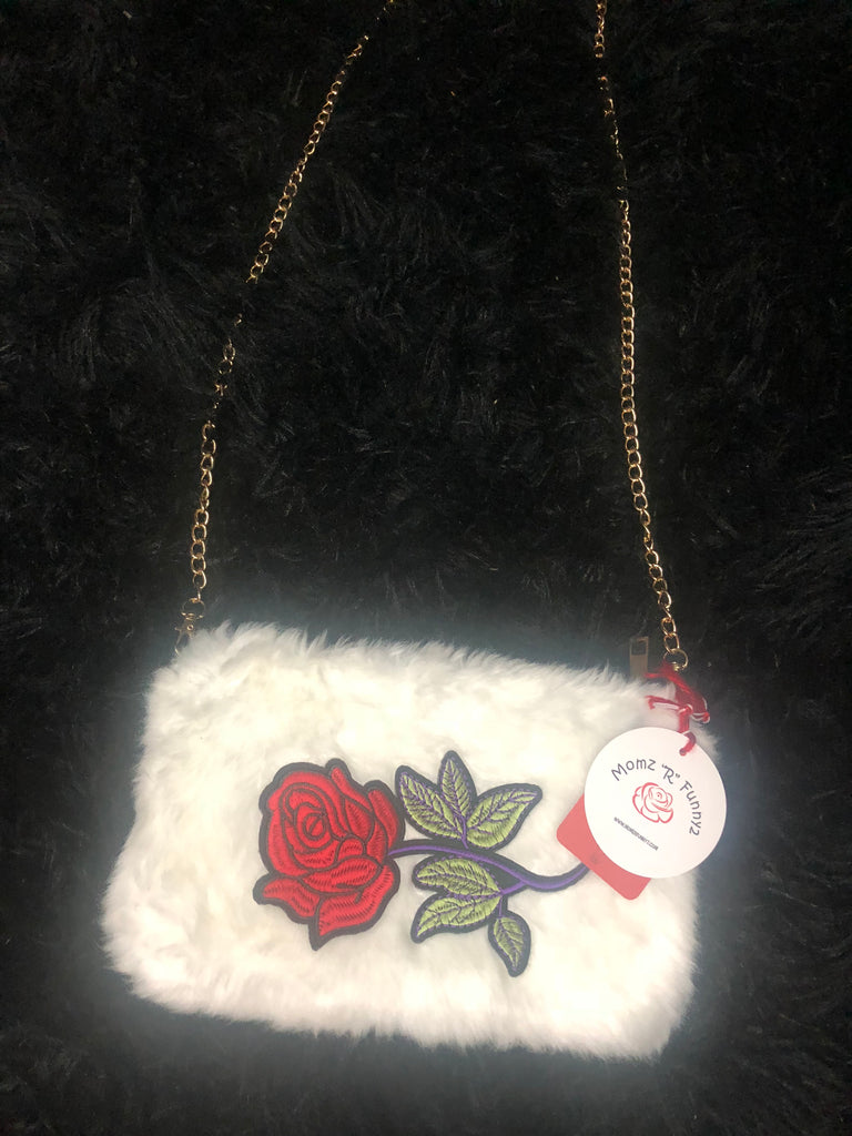 Touched By An Angel Rose Purse w/chain